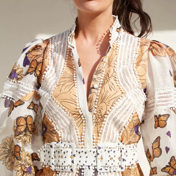 Monarch Maxi Dress in Orange - Picture 2 of 13